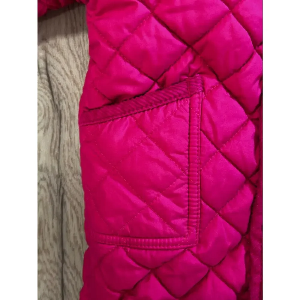 Polo Ralph Lauren Baby Girls Quilted Hooded Bunting Snowsuit Hot Pink Infant
